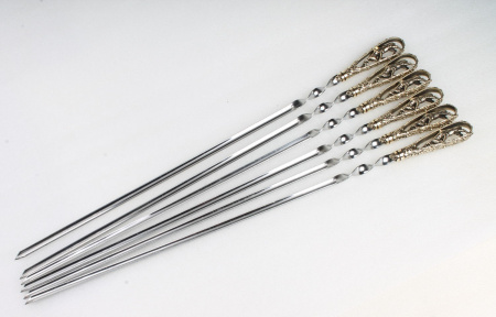 Набор шампуров с декоративным литьем "Благородный олень" (6 шт)